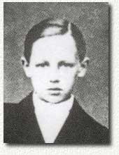 Rimbaud, lors de sa première communion, mai 1866