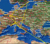 Les voyages de Rimbaud en Europe