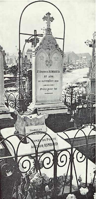 La tombe d'Arthur Rimbaud  Charleville-Mzires