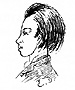 Rimbaud aux longs cheveux, dessiné par Delahaye, 1871