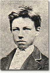 Portrait de Rimbaud adolescent
